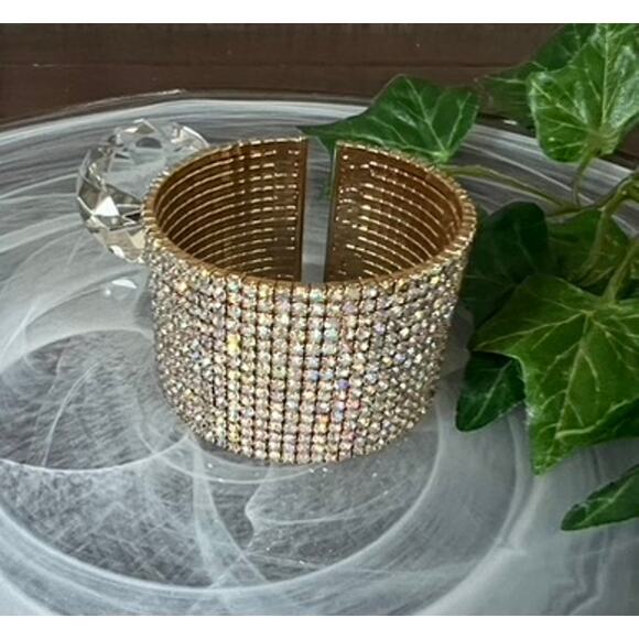 Park Lane Jewelry - New Park Lane gold iridescent sparkle bangle cuff bracelet